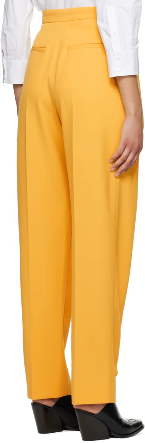 High-Waisted Straight-Leg Pants