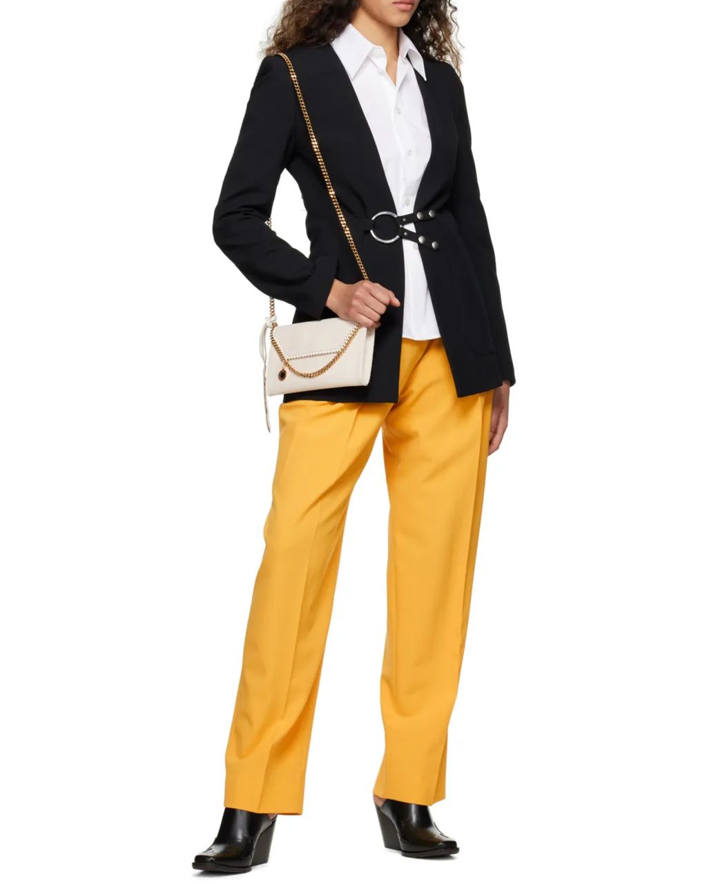 High-Waisted Straight-Leg Pants