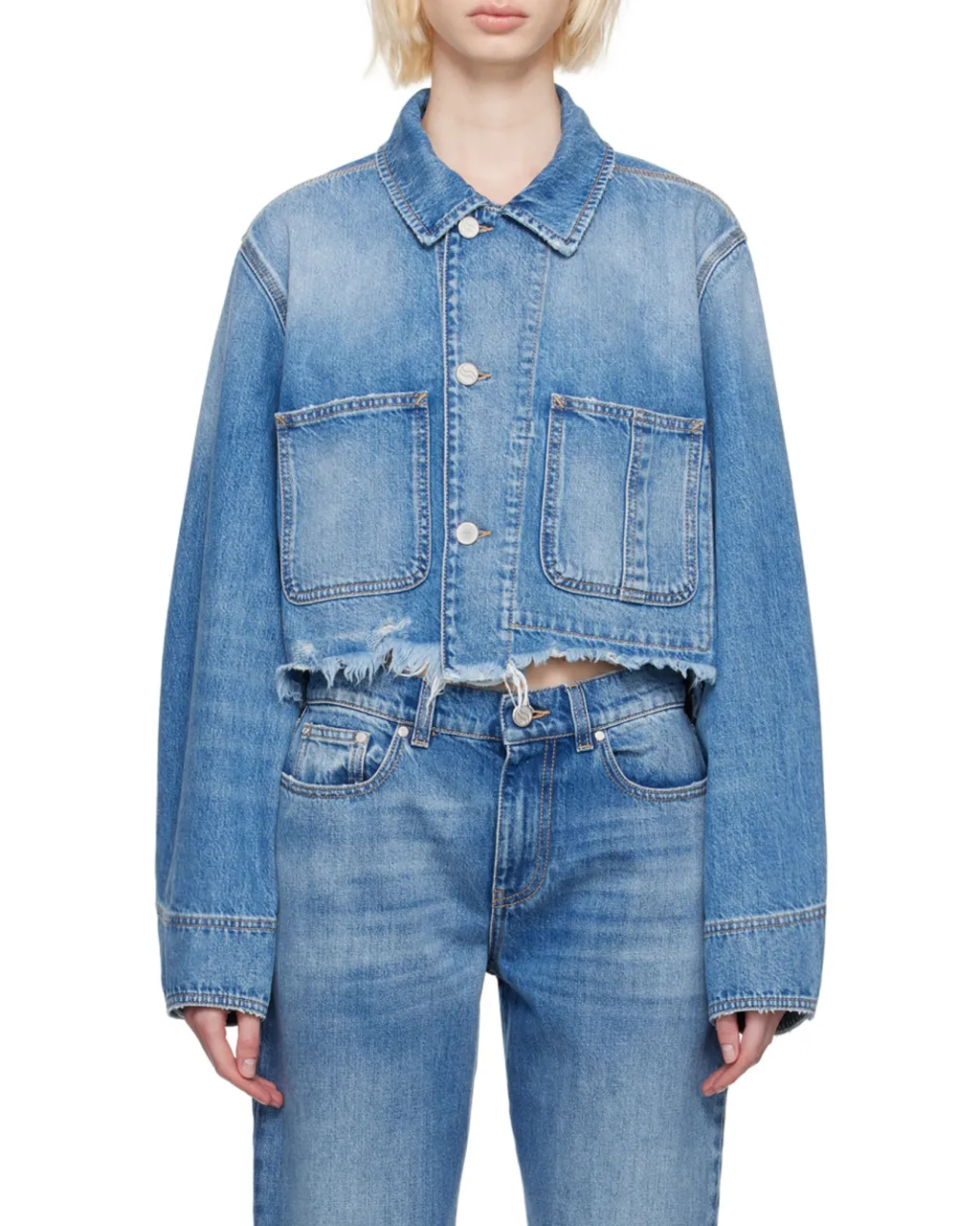 Distressed Denim Jacket