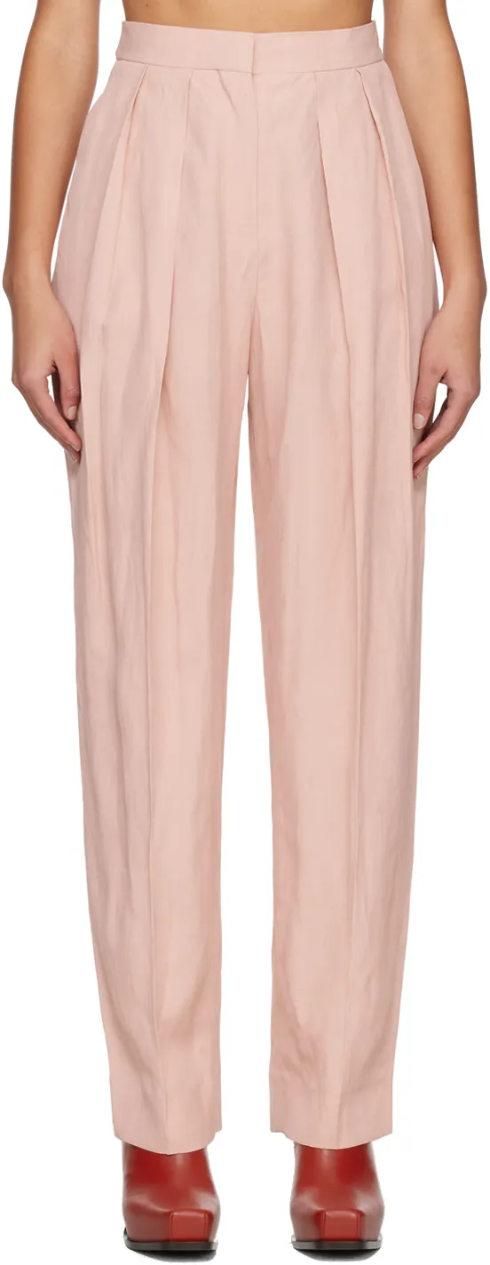 Straight Leg Pleat Detailed Pants