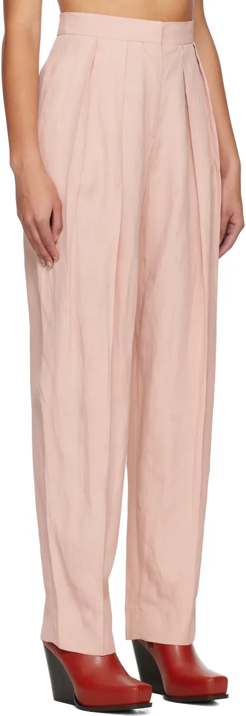 Straight Leg Pleat Detailed Pants