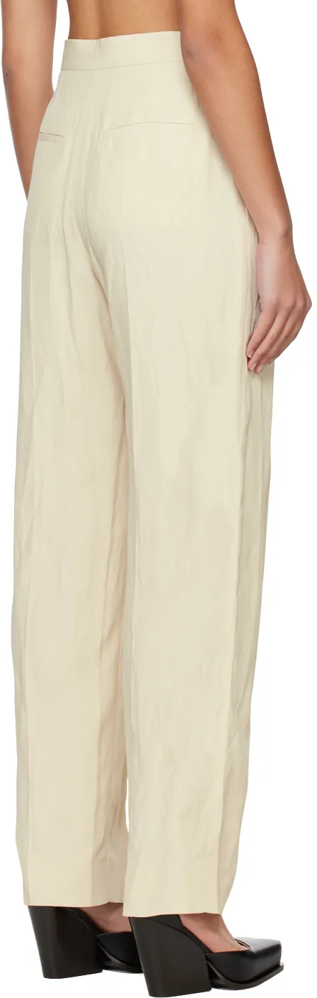 Straight Leg Pleated Pants