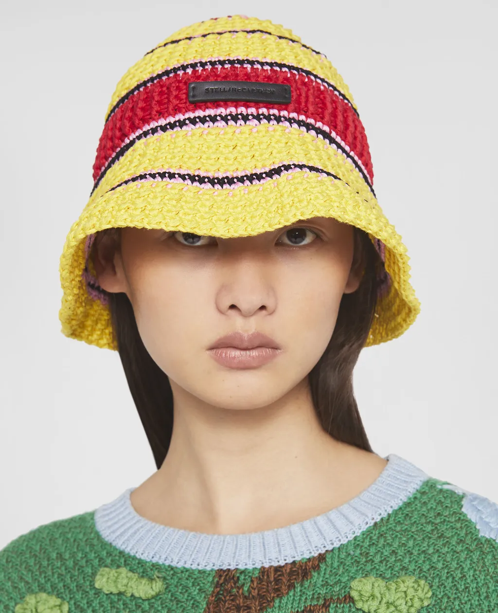 Colour-Block Crochet Hat
