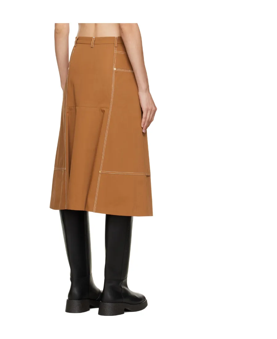 A-Line Mid-Length Skirt