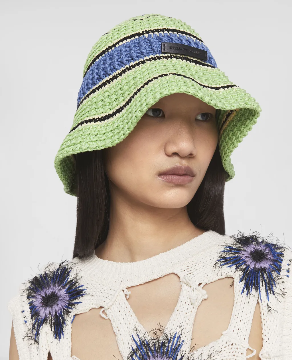 Colour-Block Crochet Hat