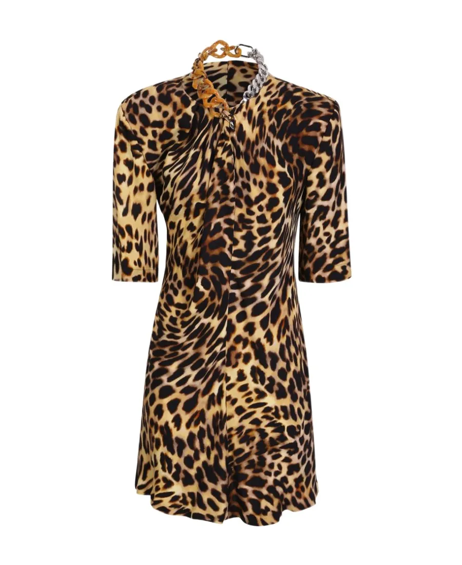 Leopard-Print Dress