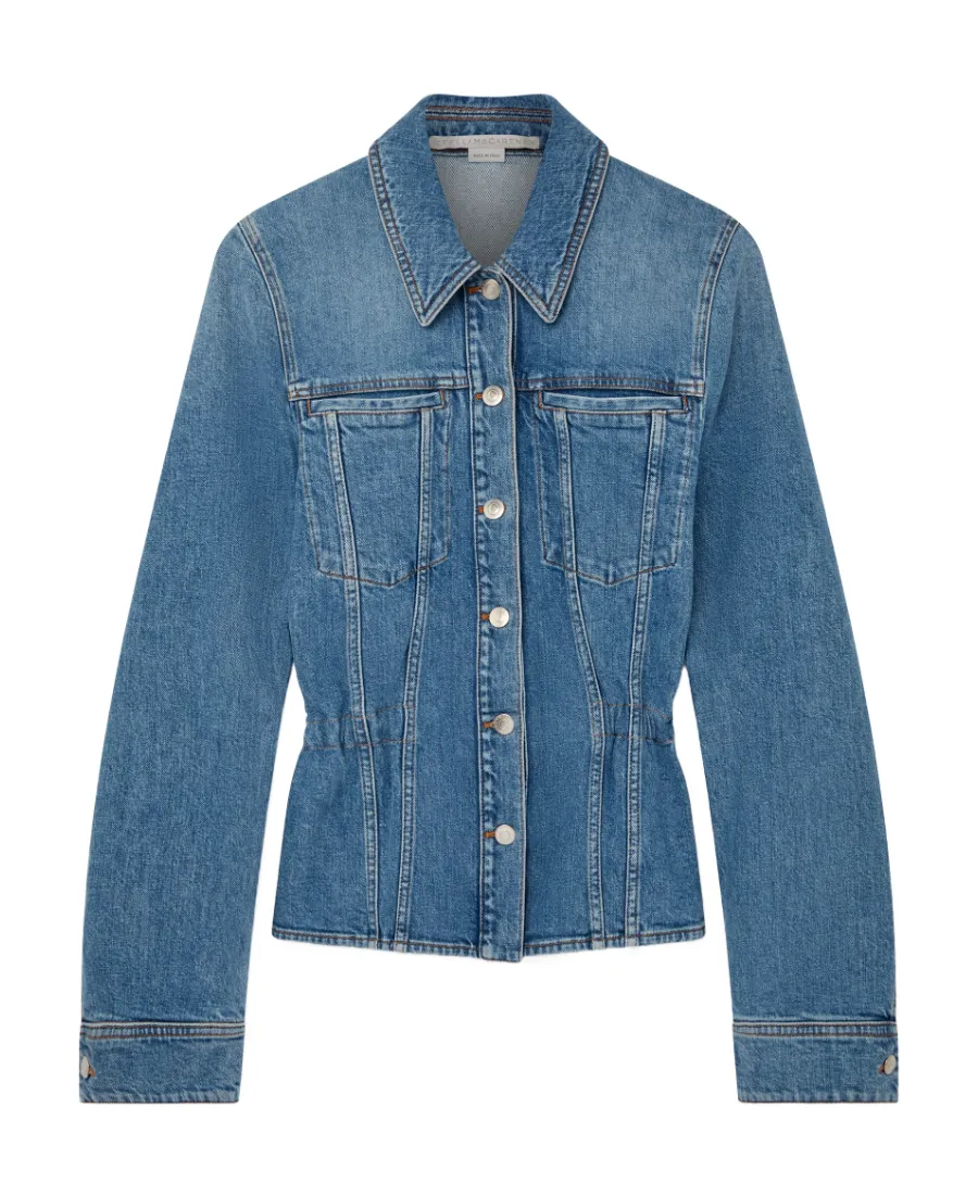 Elasticated Waist Denim Jacket