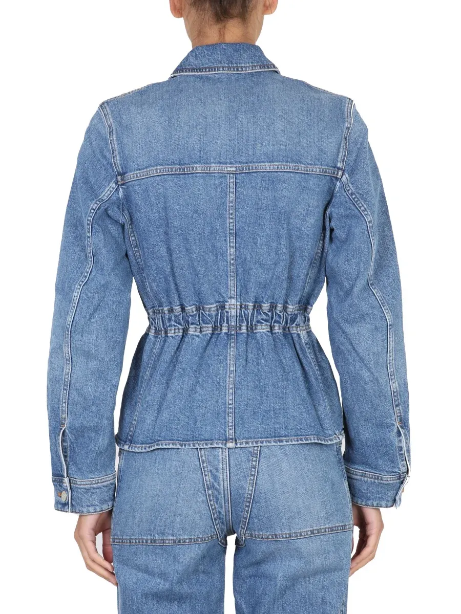 Elasticated Waist Denim Jacket