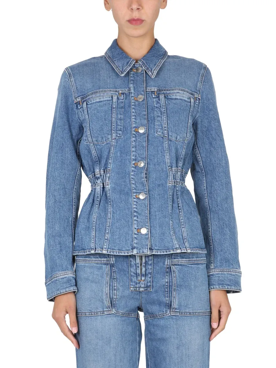 Elasticated Waist Denim Jacket