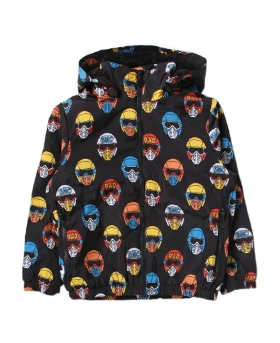 Hooded Printed Casual Jacket