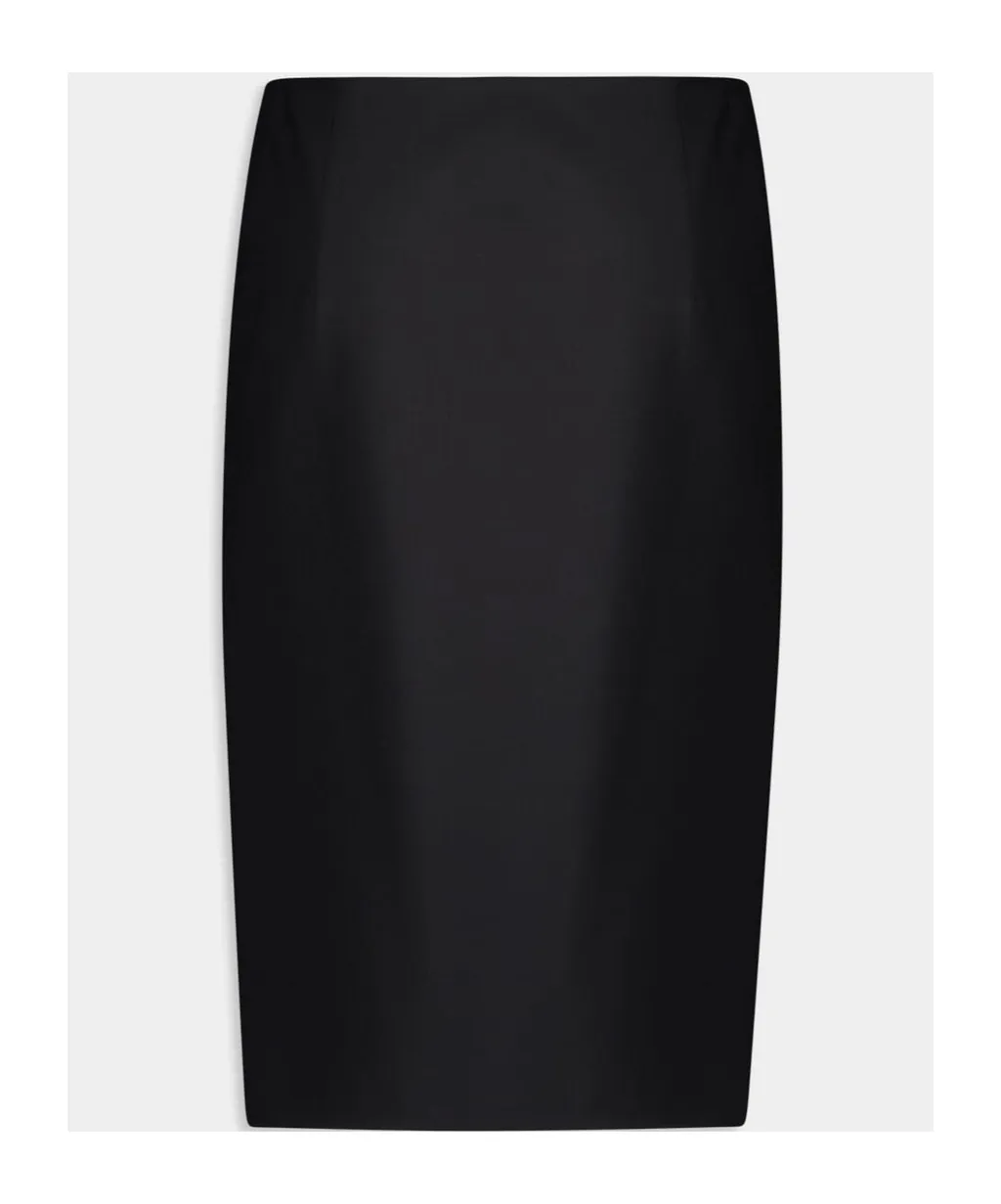 Mid-Rise Twill Skirt