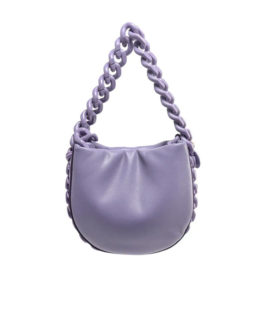Frayme Chain-Linked Puffy Shoulder Bag