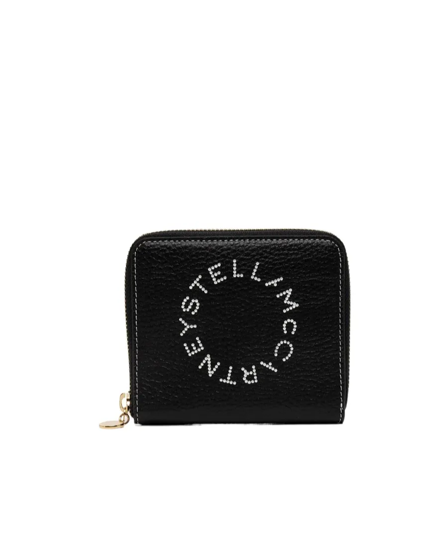 Logo Detailed Zip-Up Card Holder