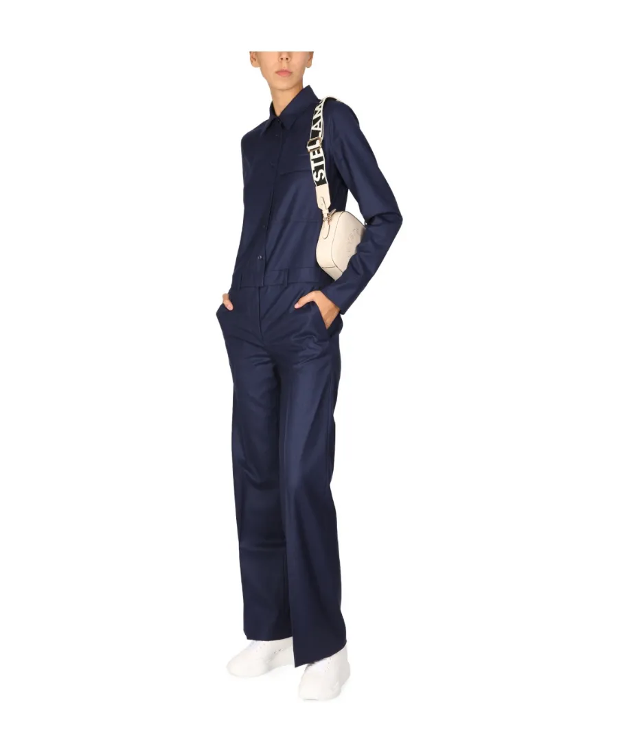 Button-Up Shirt Jumpsuit