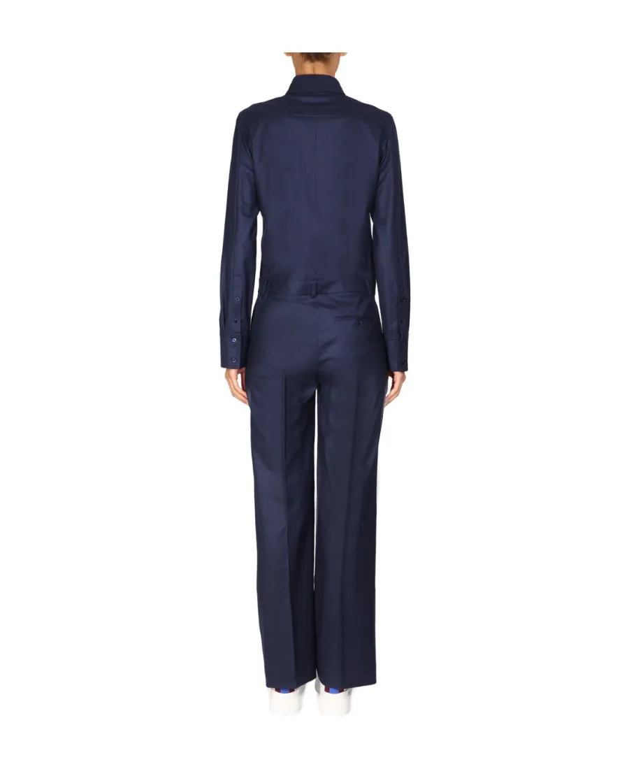 Button-Up Shirt Jumpsuit