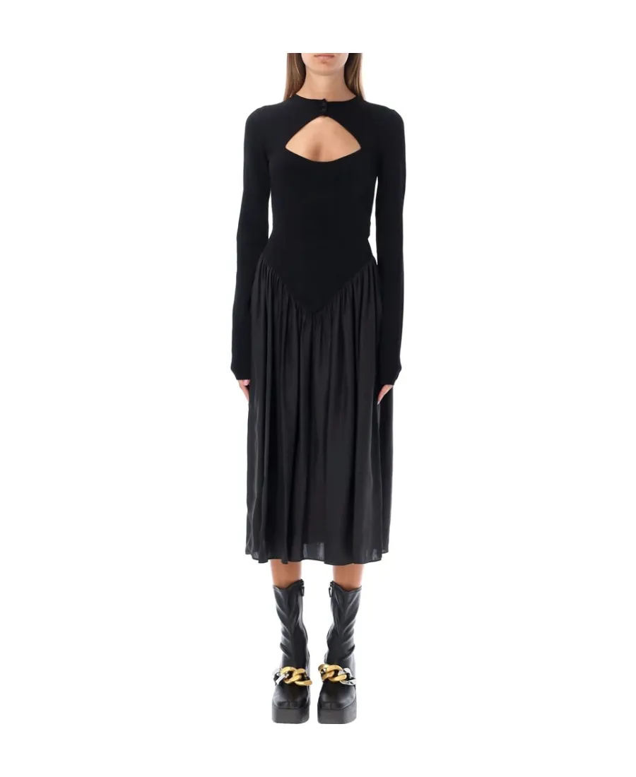 Technical Shiny Knit Dress