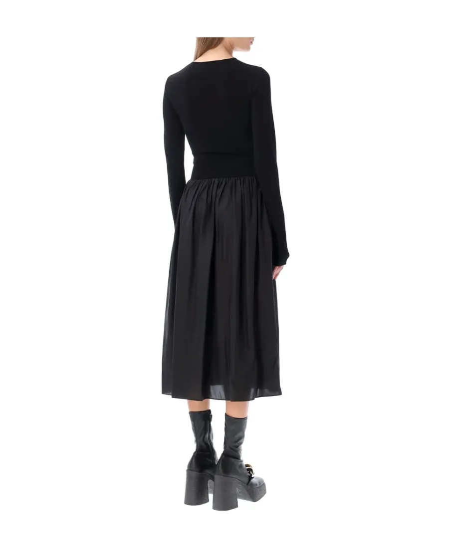 Technical Shiny Knit Dress