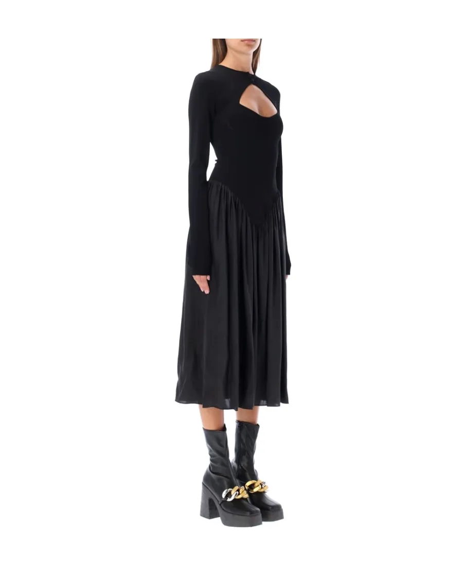 Technical Shiny Knit Dress