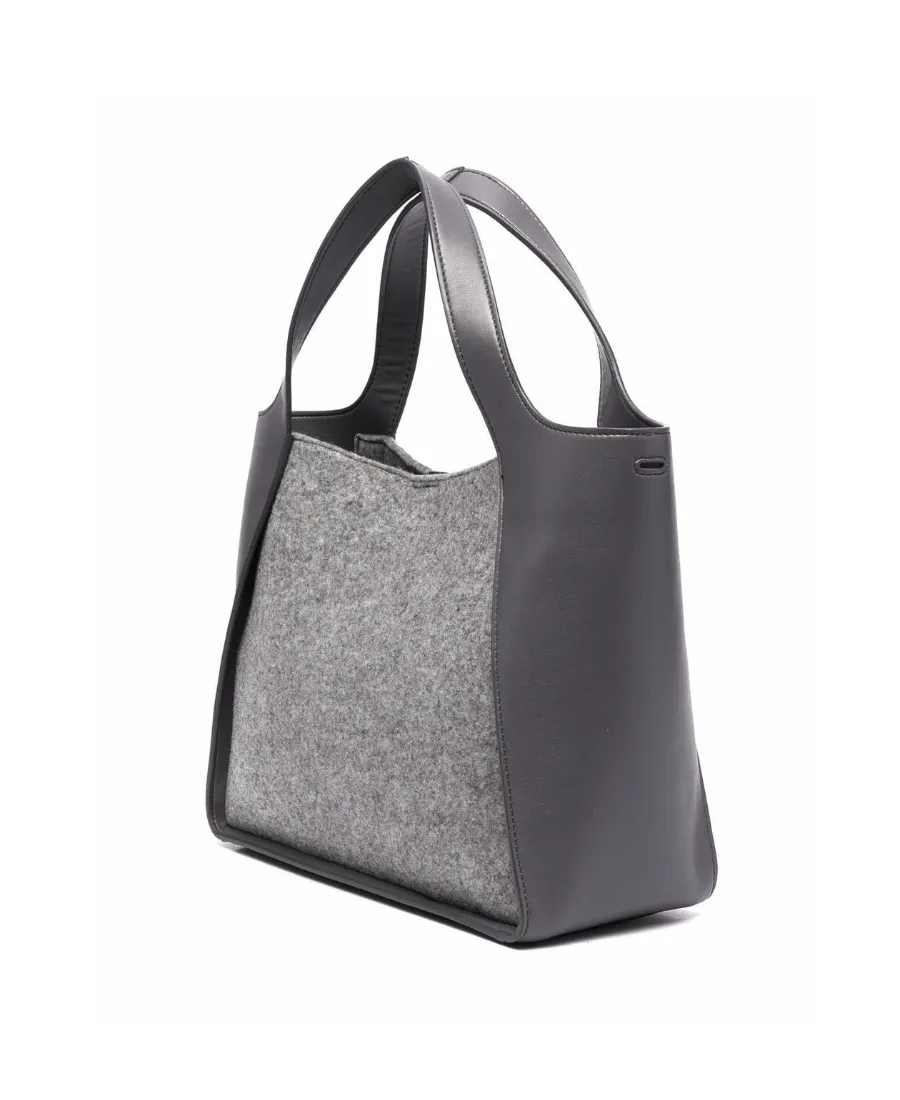 Eco Felt Top-Handle Shoulder Bag