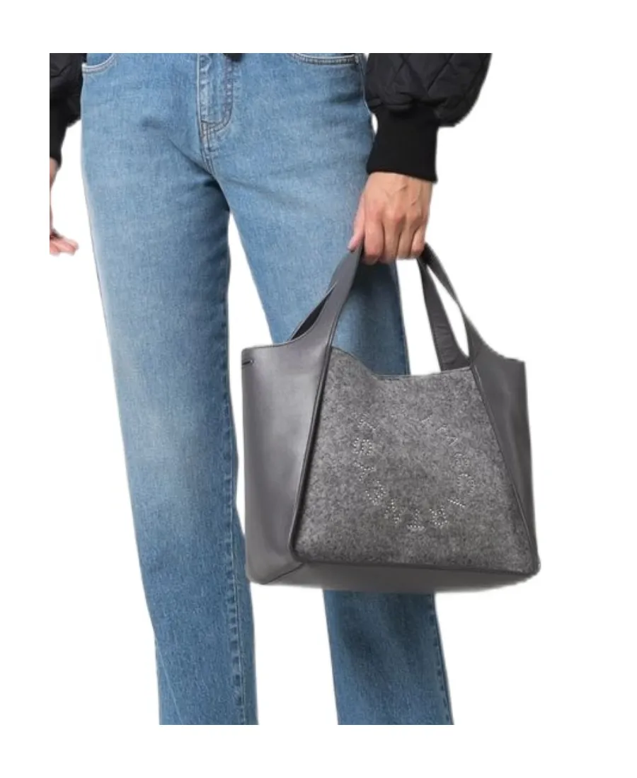 Eco Felt Top-Handle Shoulder Bag