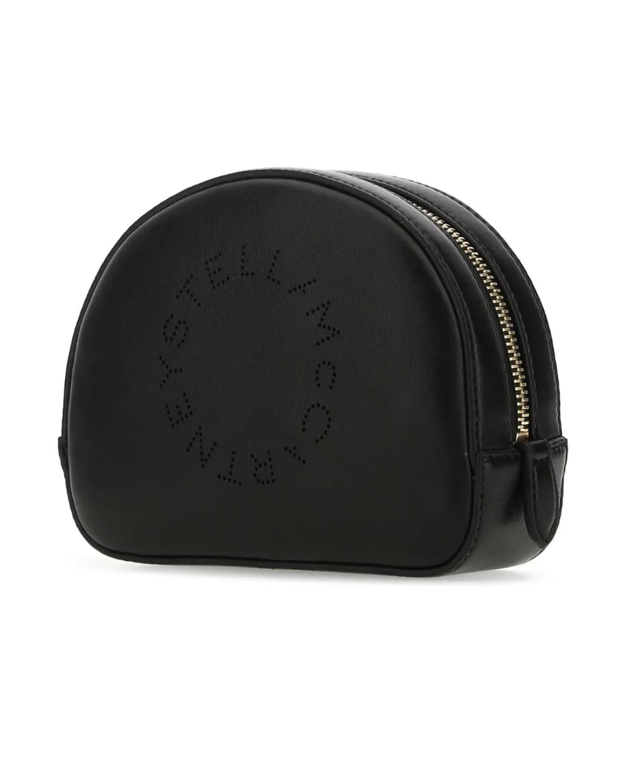 Logo Perforated Zip-Up Beauty Case