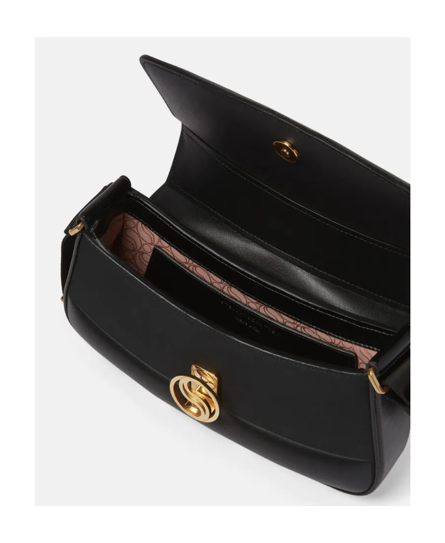 S-Wave Logo Plaque Foldover Shoulder Bag