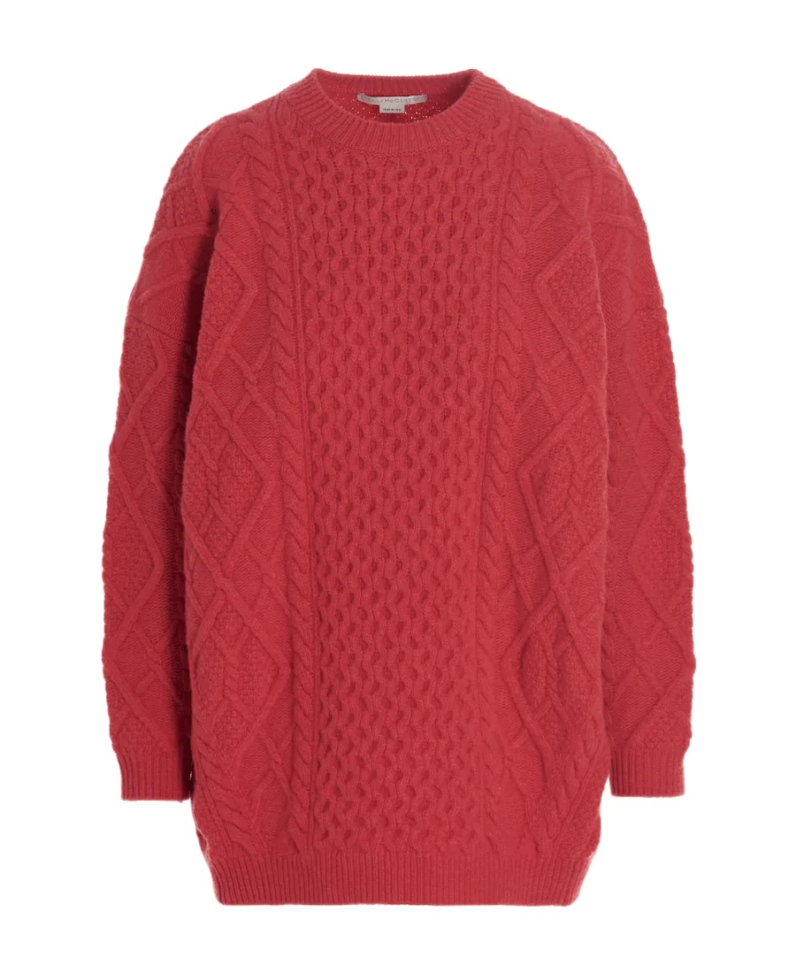Aran Crewneck Knitted Jumper