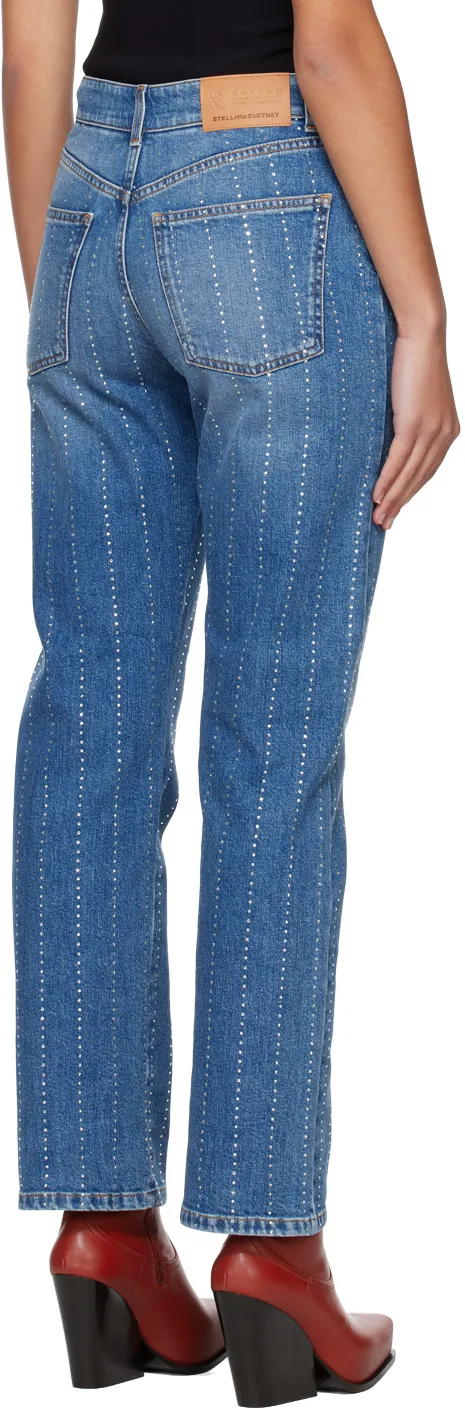 Embellished Mid-Rise Jeans