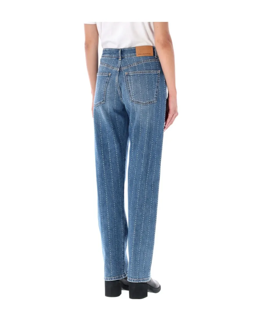 Embellished Mid-Rise Jeans
