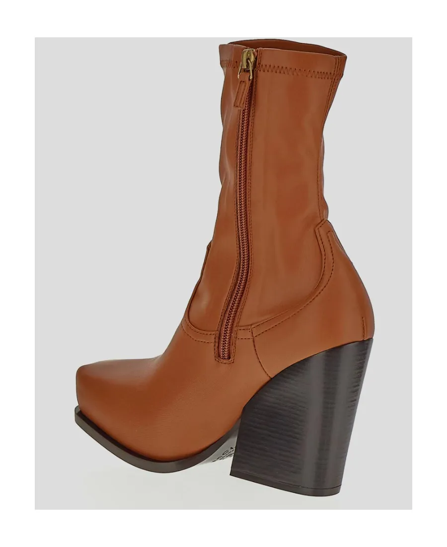 Cowboy Zipped Stretched Ankle Boots