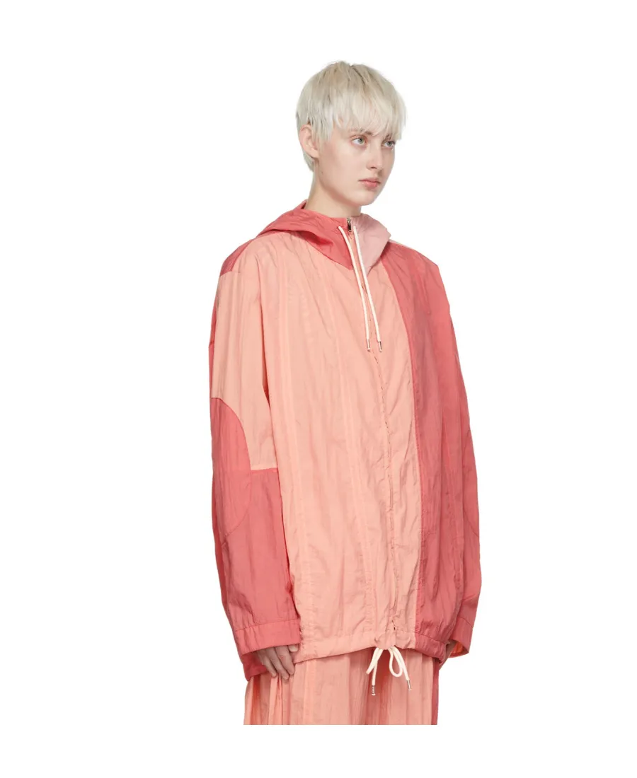 Two-Tone Crinkled Bomber Jacket