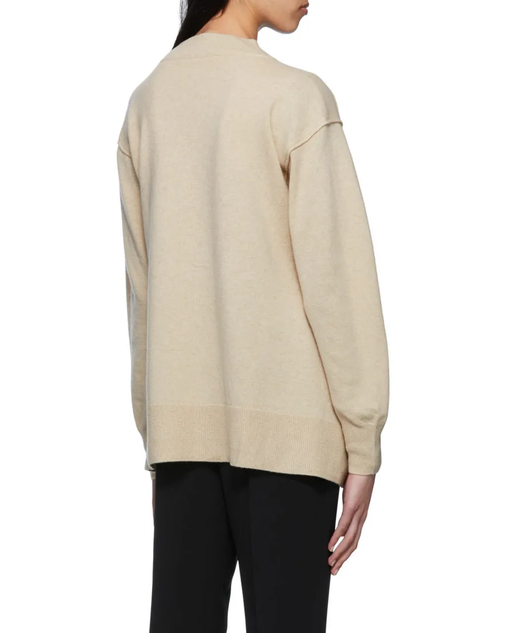 Long-Sleeved V-Neck Cardigan