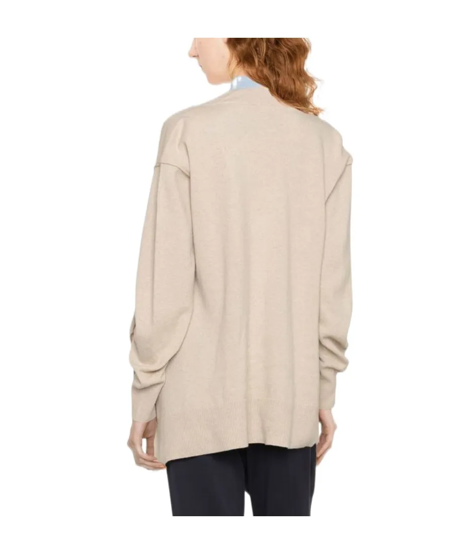 Long-Sleeved V-Neck Cardigan