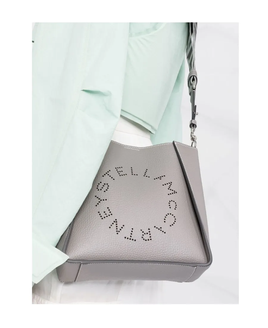 Logo Perforated Crossbody Bag