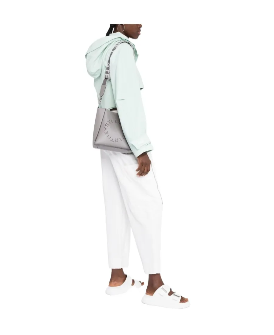 Logo Perforated Crossbody Bag