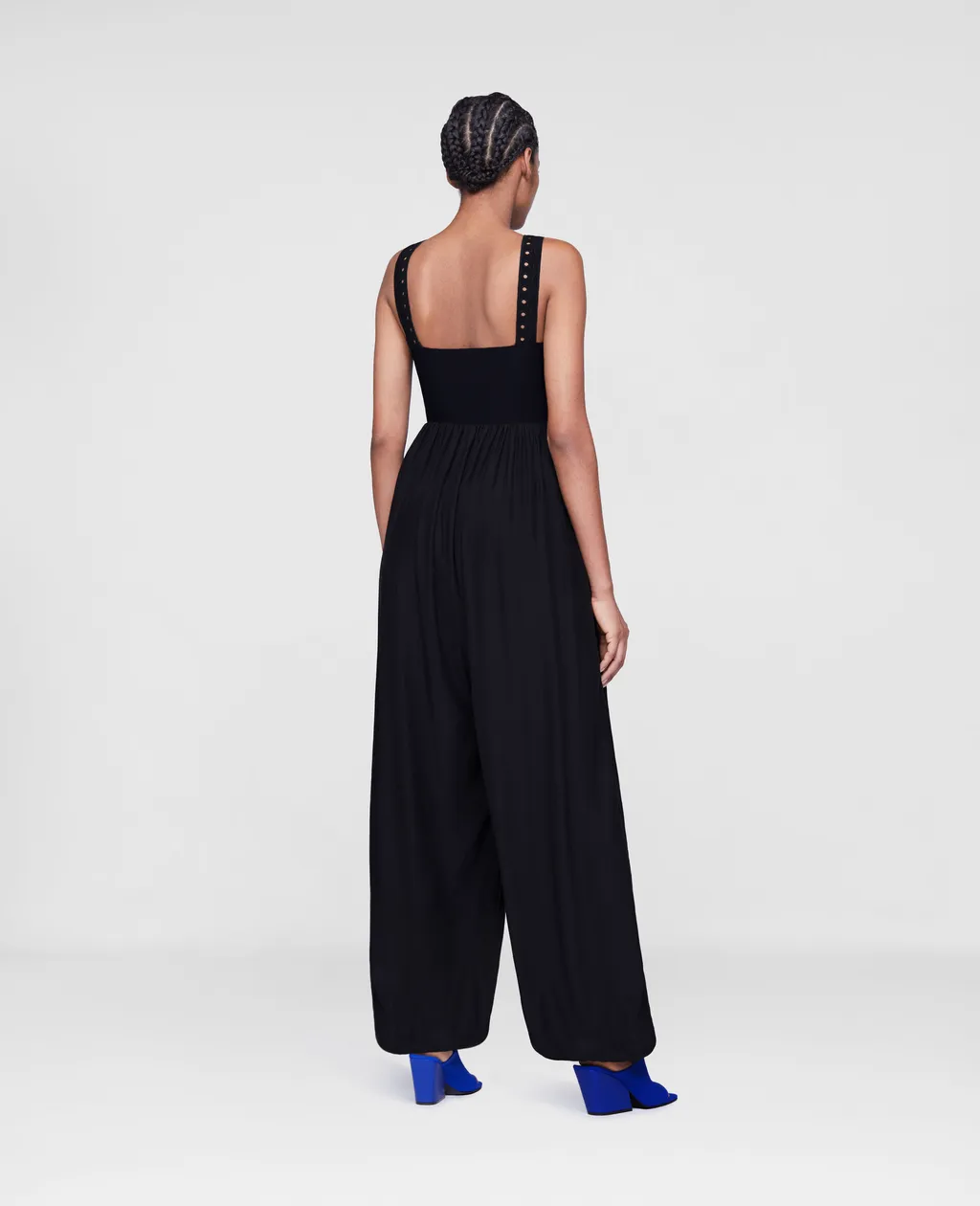 Mesh Panel Jumpsuit