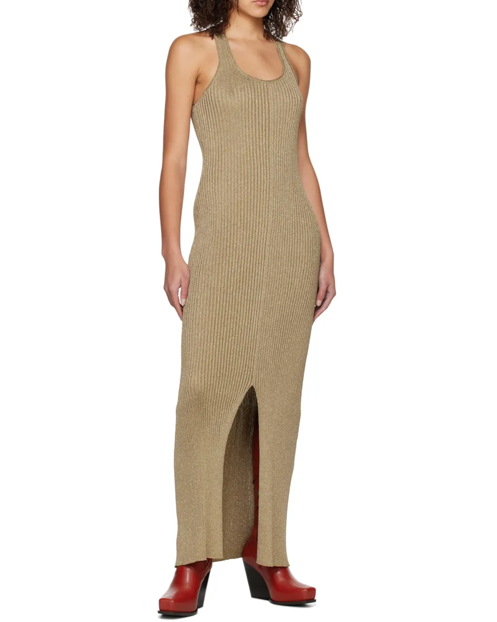 Sleeveless Knit Midi Dress