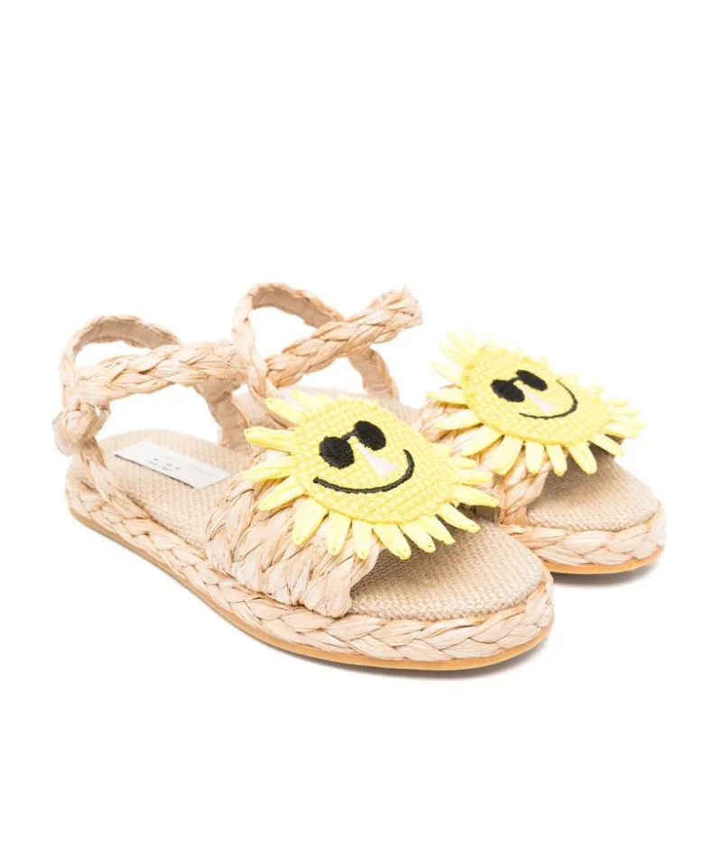 Sun-Patch Slingback Touch Strap Sandals