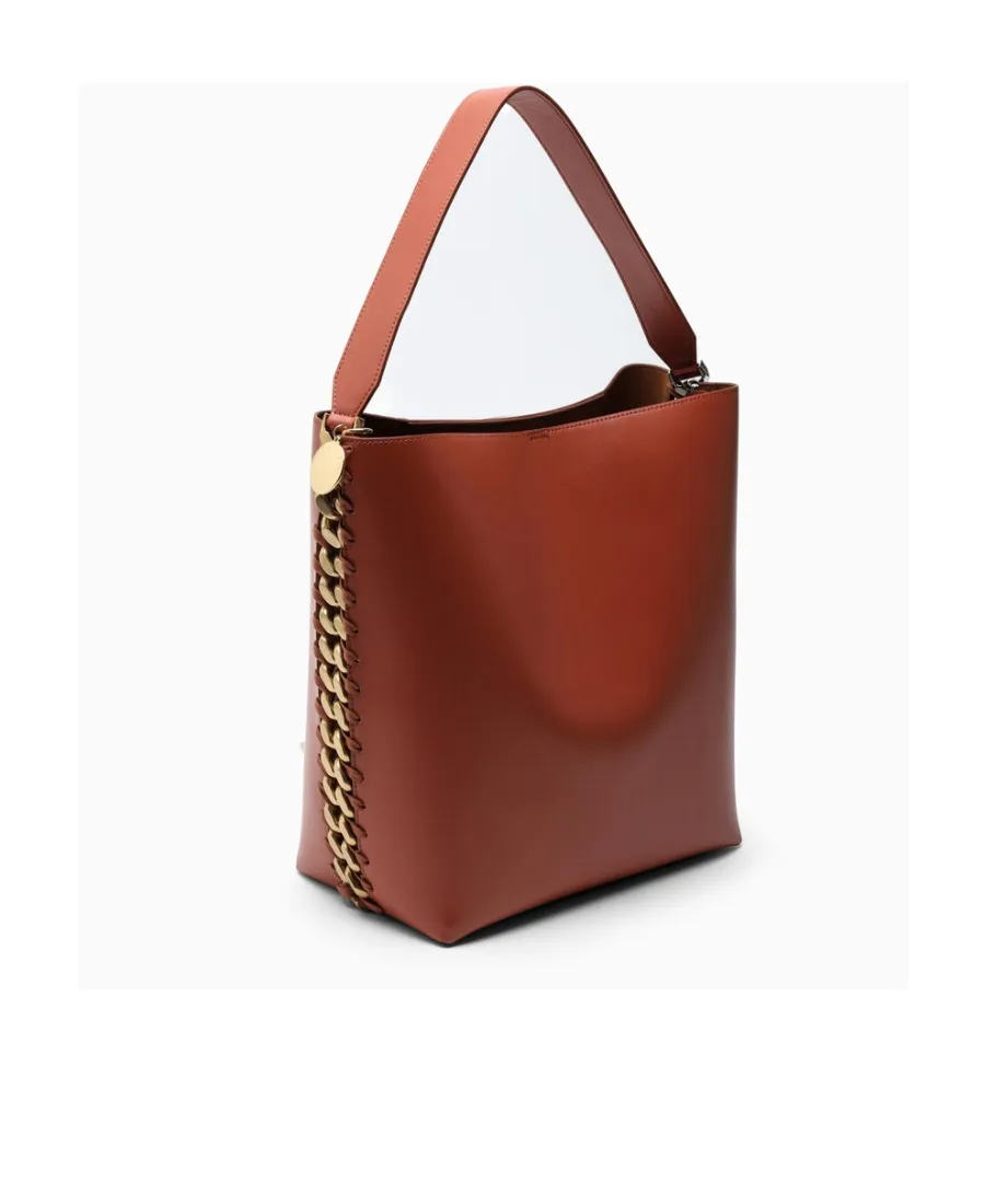 Chain Link Open Top Shoulder Bag