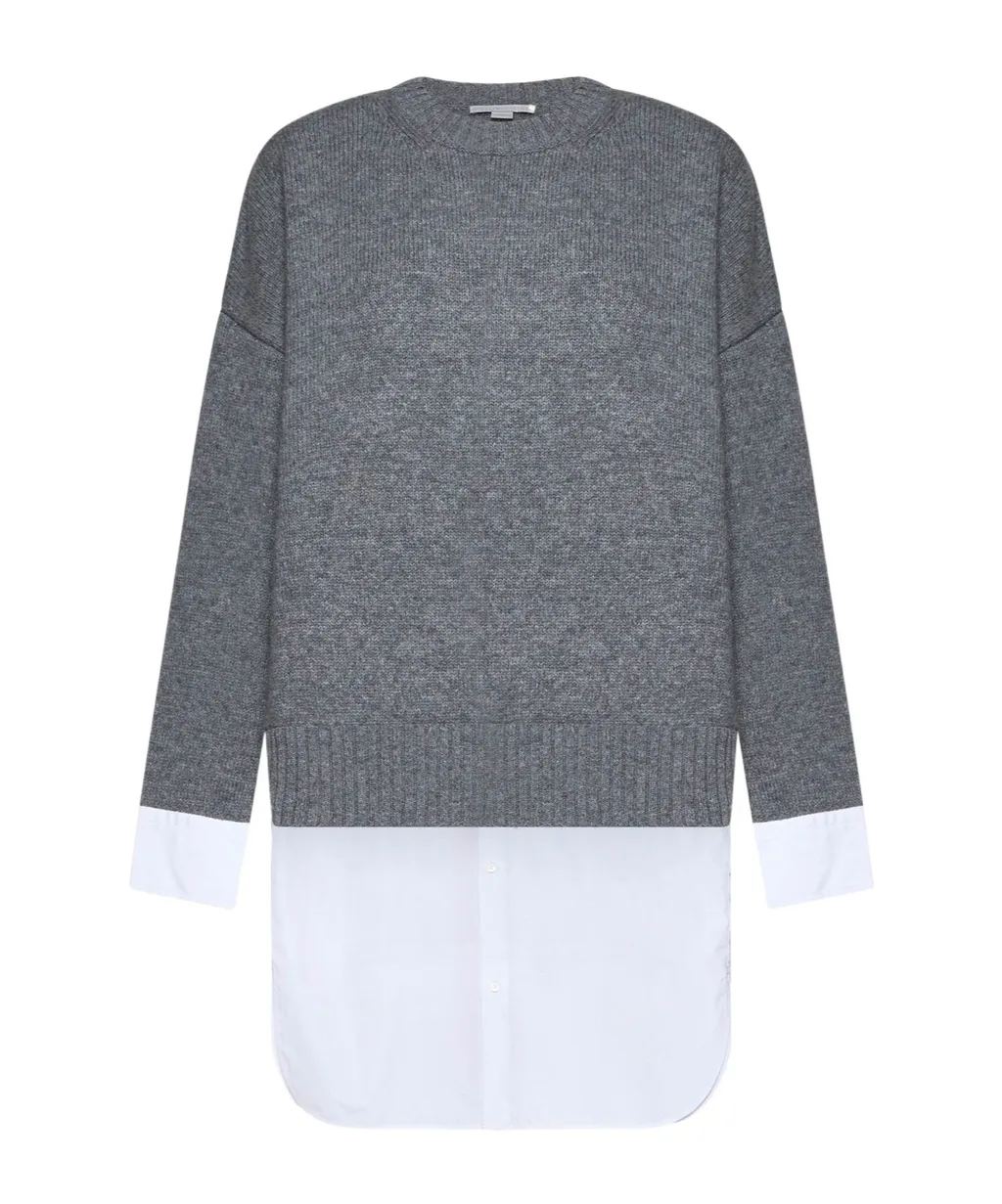 Layered Effect Knitted Jumper