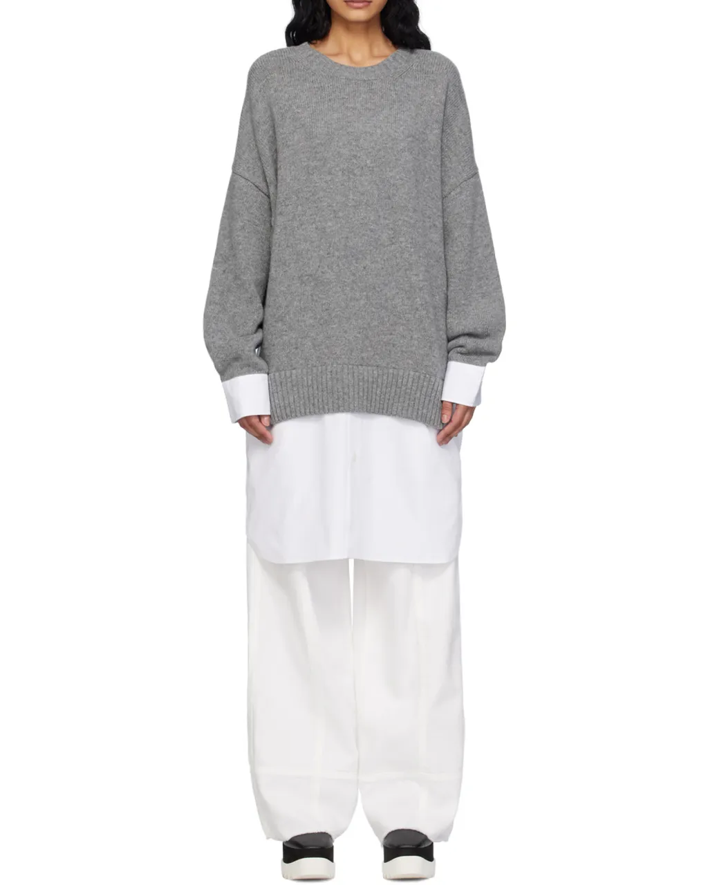 Layered Effect Knitted Jumper