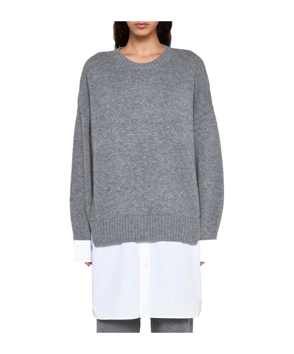 Layered Effect Knitted Jumper
