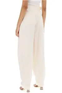 Pleated Wide Leg Trousers