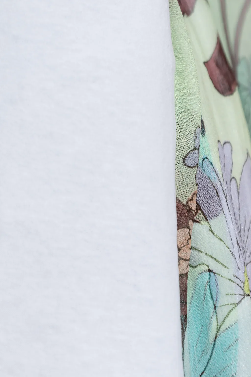 Floral Printed Panelled T-Shirt