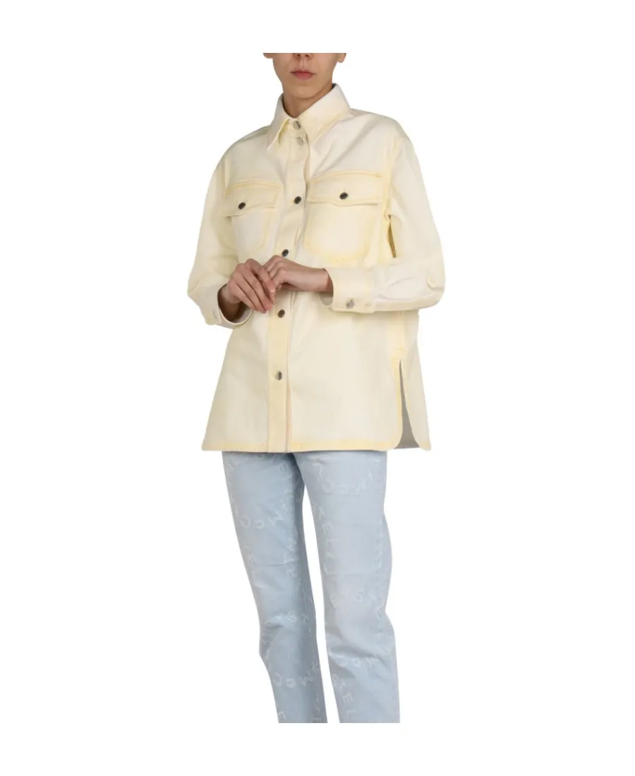 Buttoned Long-Sleeved Jacket