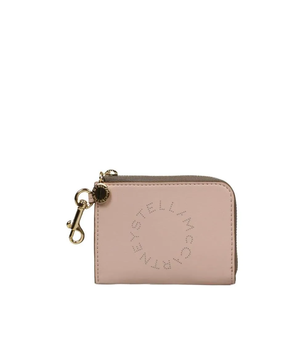 Logo Perforated Zipped Wallet