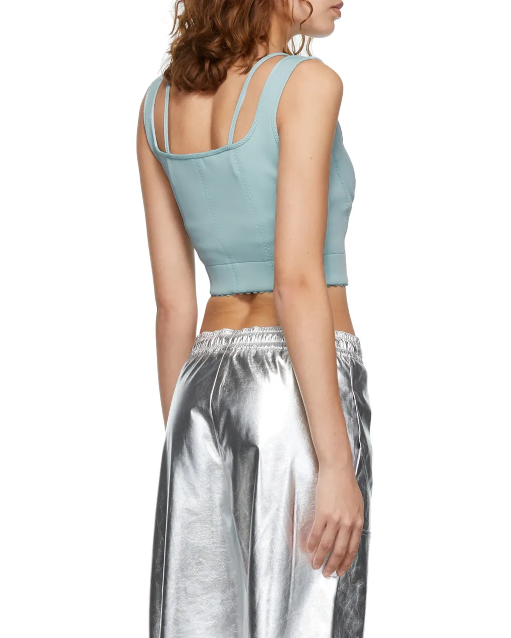 Scuba Zip Corset Top