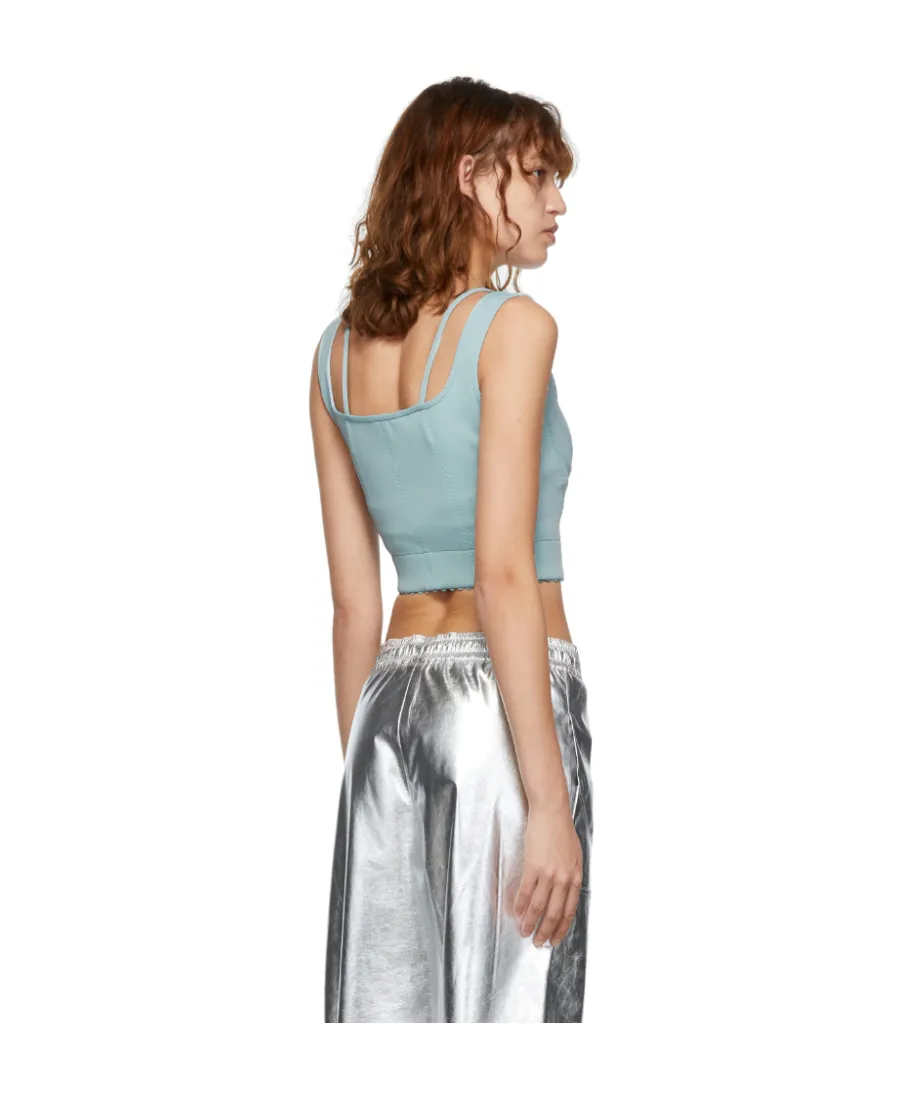 Scuba Zip Corset Top