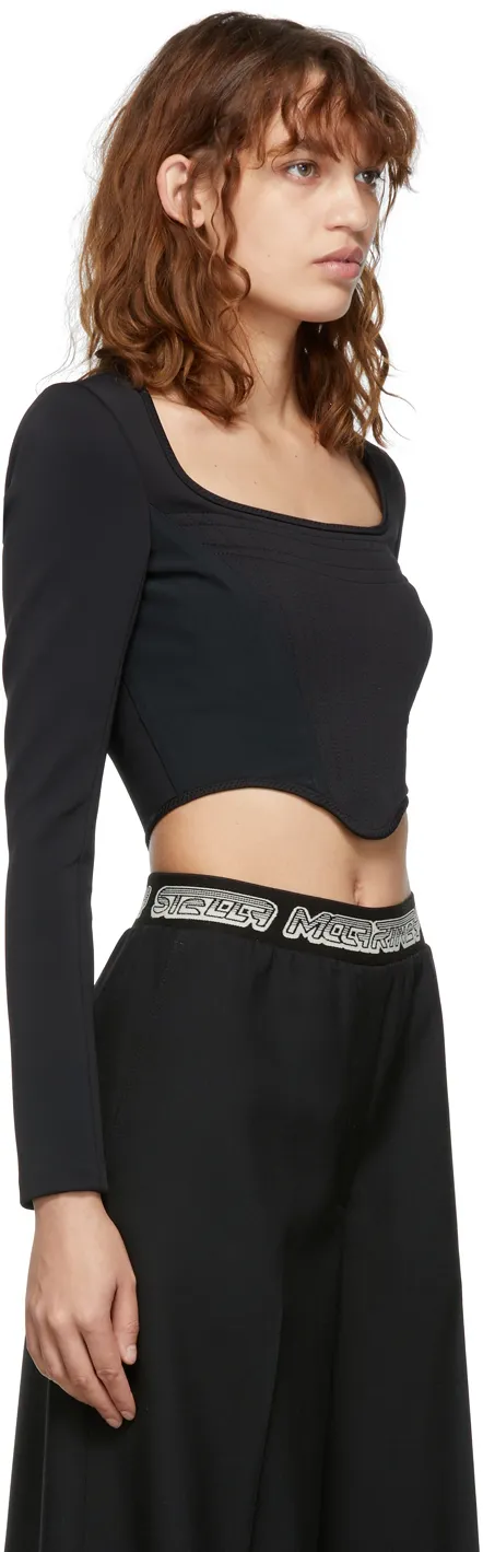 Panneled Long-Sleeve Top