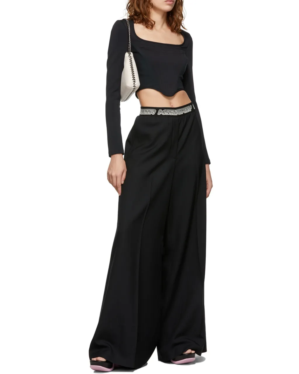 Panneled Long-Sleeve Top
